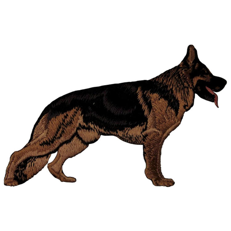 GSD Iron on Badge