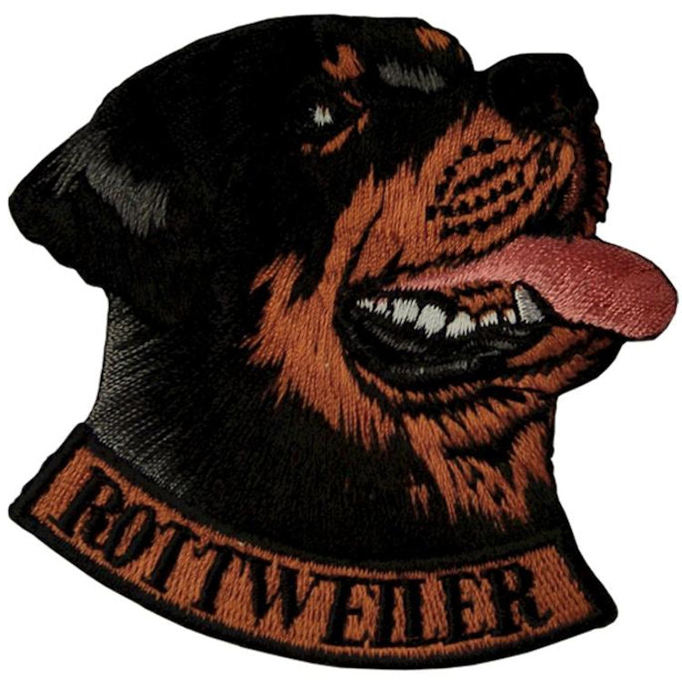 Rottweiler Iron on Badge