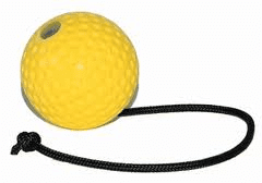 Euro-Joe Yellow Super Ball on Rope
