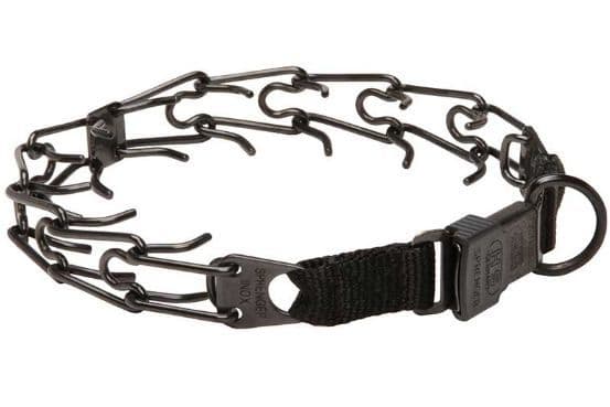 Herm Sprenger Black Ultra-Plus Collar - Metal Clip