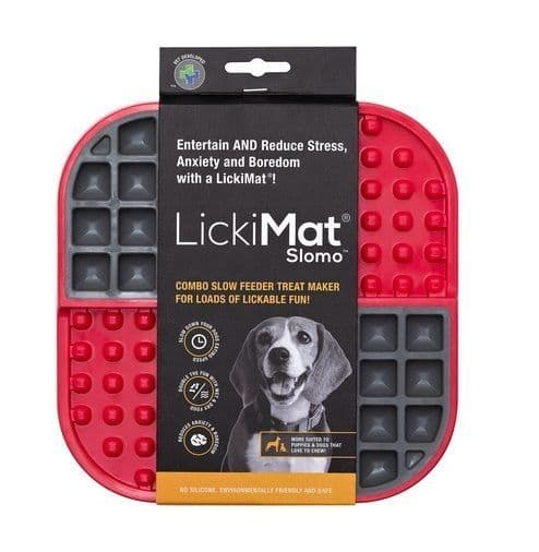 LickiMat Slomo Dog - Red