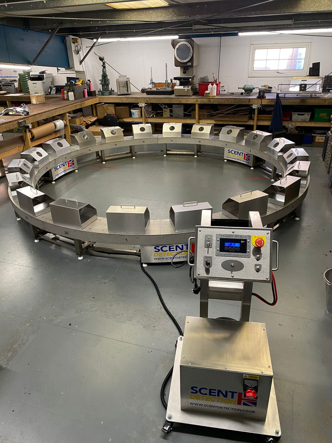 Motorized Multi-Function Scent Detection Training Carousel POA