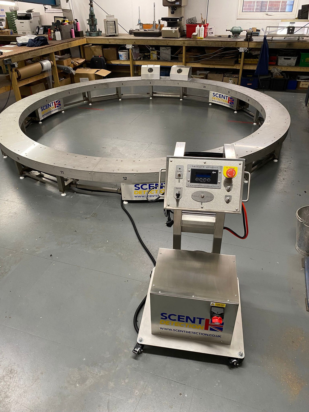 Motorized Multi-Function Scent Detection Training Carousel POA