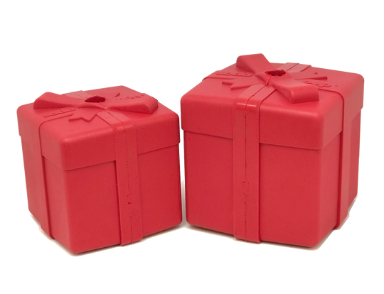 SodaPup Gift Box/Present Durable Rubber Chew Toy & Treat Dispenser