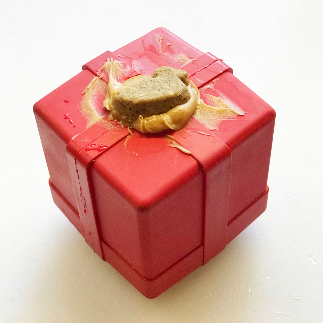 SodaPup Gift Box/Present Durable Rubber Chew Toy & Treat Dispenser