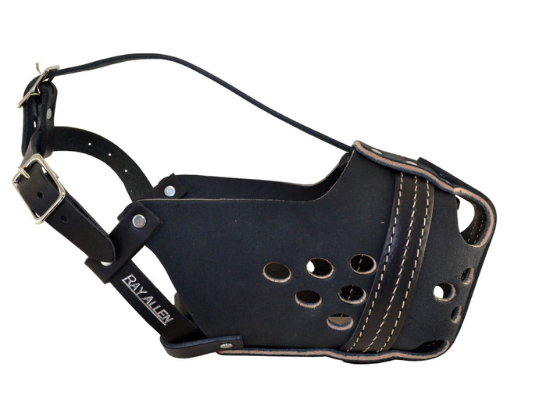 USA ORIGINAL RAM LEATHER AGITATION MUZZLE