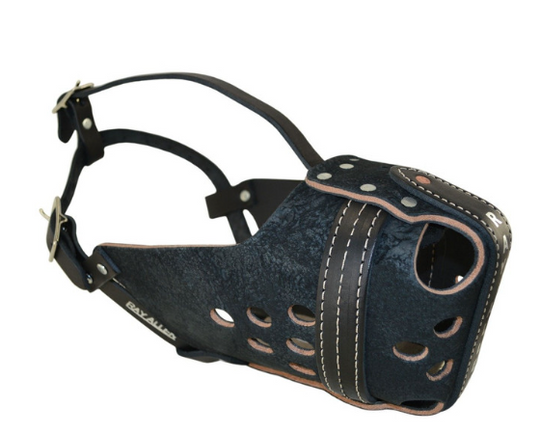 USA ORIGINAL RAM LEATHER AGITATION MUZZLE