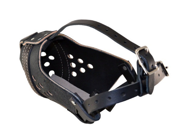 USA ORIGINAL RAM LEATHER AGITATION MUZZLE