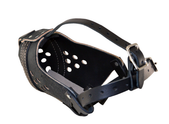 USA ORIGINAL RAM LEATHER AGITATION MUZZLE