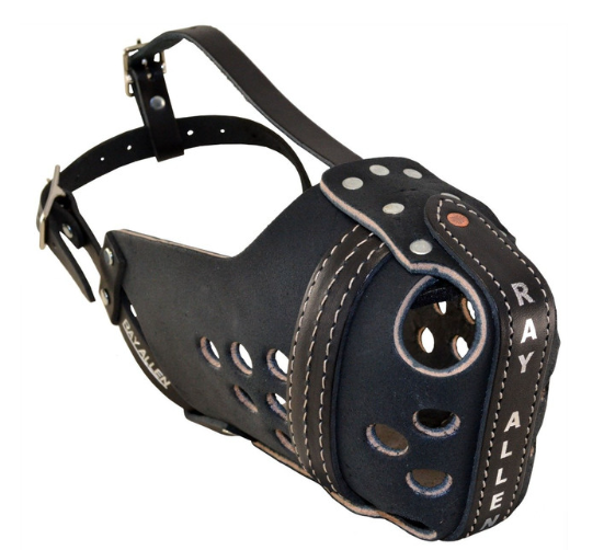 USA ORIGINAL RAM LEATHER AGITATION MUZZLE