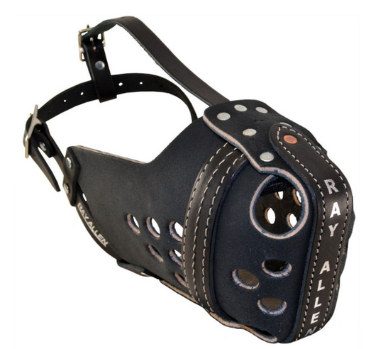 USA ORIGINAL RAM LEATHER AGITATION MUZZLE