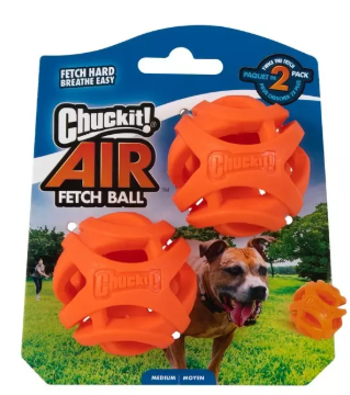 Chuckit Breathe Right Fetch Ball-2 Pack (Medium)