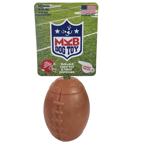 MKB Football  durable chew toy and treat dispenser