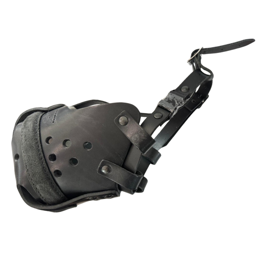 Leather Muzzle with Steel Bar
