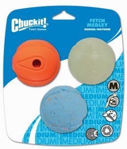 Chuckit Fetch Medley Assorted Medium (3Pk)