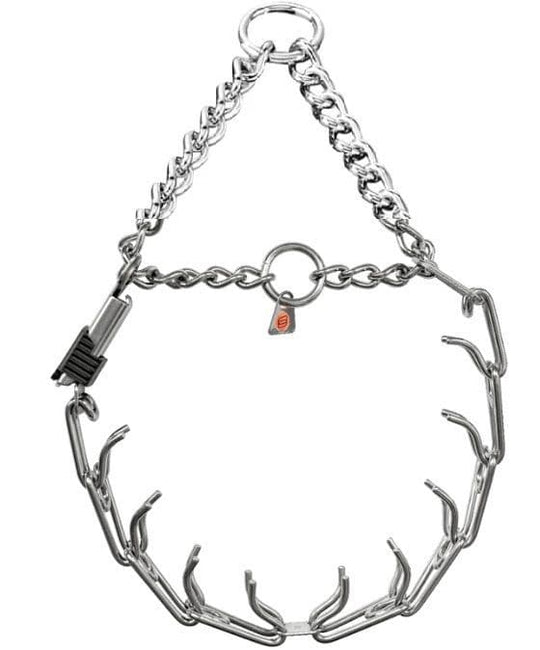 Herm Sprenger S/S Ultra-Plus Prong Collar - Half Check with side Click Lock