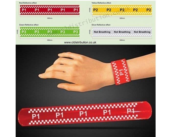 NHS Ten Second Triage Slap Band
