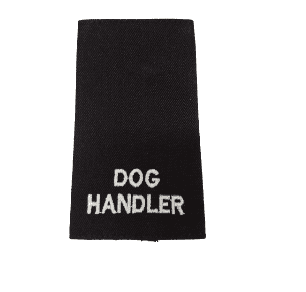 Pair of Dog Handler Slides / epaulettes
