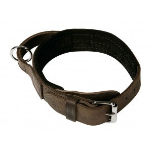 Leather Padded Agitation Collar with Handle