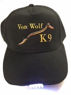 Vonwolf k9 Baseball Cap with LED Lights
